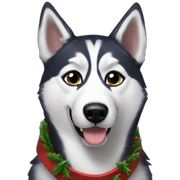 Husky Christmas  sticker