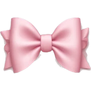light pink bow on light pink bow sticker