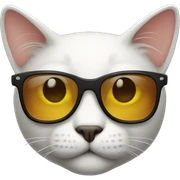 Cat with sunglasses sticker