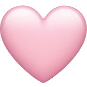 A light pink heart sticker