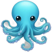 Loving Sky blue Octopus sticker