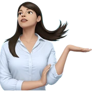 serene girl in white shirt sticker