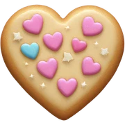 Fairy cookie heart sticker
