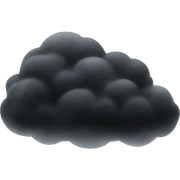Black fog clouds  sticker