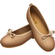 soft brown ballerina shoes sticker