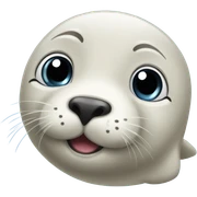 Cute seal sticker
