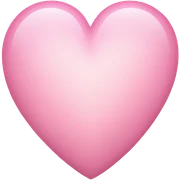 Light pink heart sticker