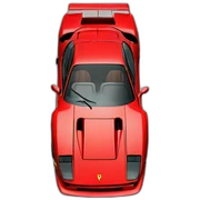 Ferrari F40 sticker
