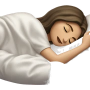 sleeping beauty brunette white girl with a silk pillow sticker