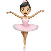 Asian ballerina sticker