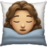 Sleeping girl sticker