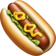Hot dog sticker