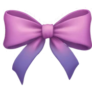 Aesthetic bow sticker