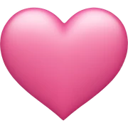 Pink heart sticker