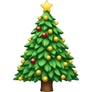 christmas tree sticker