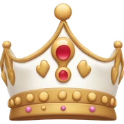 Crown with sugar sticker