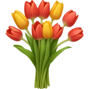 tulip bouquet  sticker