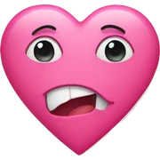 Pink heart sticker