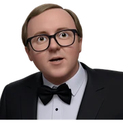 dapper boy with bowtie sticker