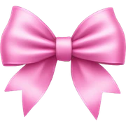 Pink bow sticker