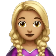 una niña de superhéroe sticker