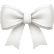 White bow sticker