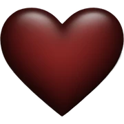 dark red heart  sticker