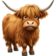 highland cow sticker