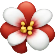 Christmas flower sticker