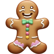 Pastel gingerbread man sticker