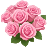 Pink rose bouquet  sticker