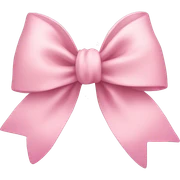 Soft pink bow sticker