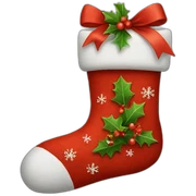 christmas sock sticker