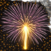Firework yelow sticker