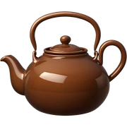 brown tea pot sticker
