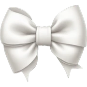 little white cute bow sticker