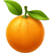 Orange fruit  sticker