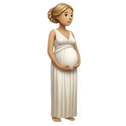 white ancient greek woman pregnant sticker