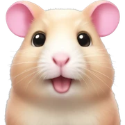 pink hamster sticker