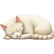 Sleeping cat  sticker