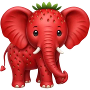 Strawberry Elephant sticker