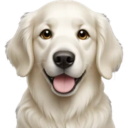 White golden retriever  sticker