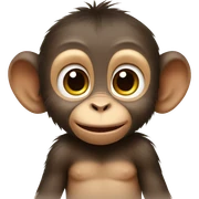 Baby monkey sticker