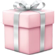 Light pink Christmas gifts under a white Christmas tree  sticker