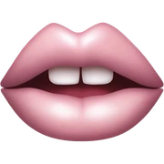 Vampire light pink lips sticker