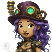 steampunk mermaid sticker