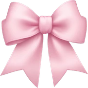 light pink ribbon bow sticker