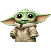 Baby Yoda happy sticker