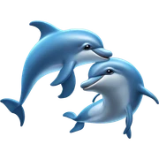 Dolphin love sticker