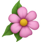 pink flower sticker